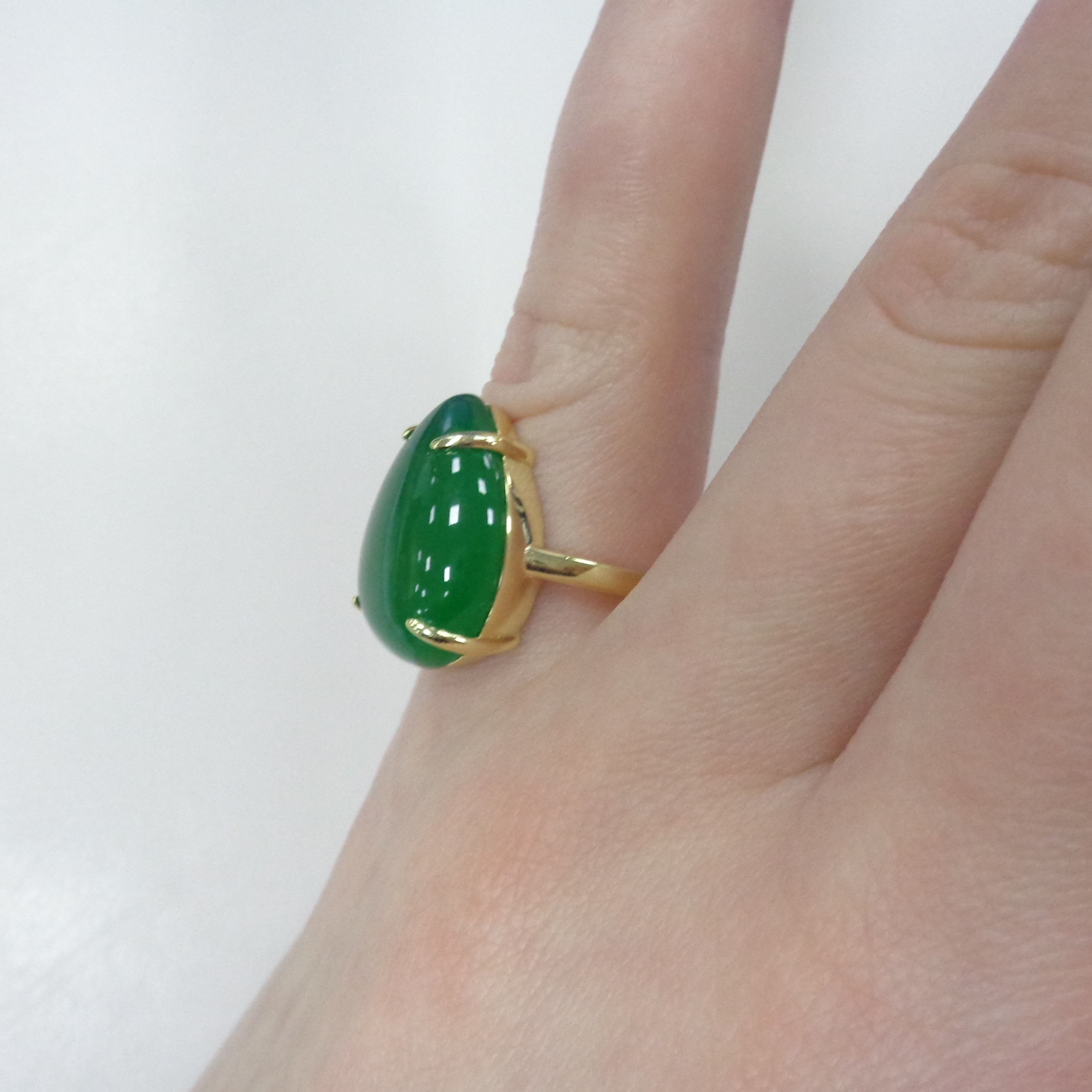 Серебряное кольцо с халцедоном